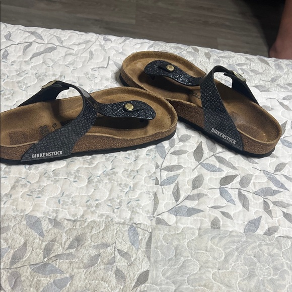 Black Glitter Birkenstocks - Picture 3 of 5
